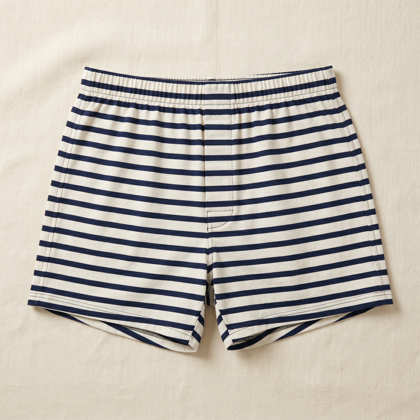 Riviera Striped Boxers - flat lay front