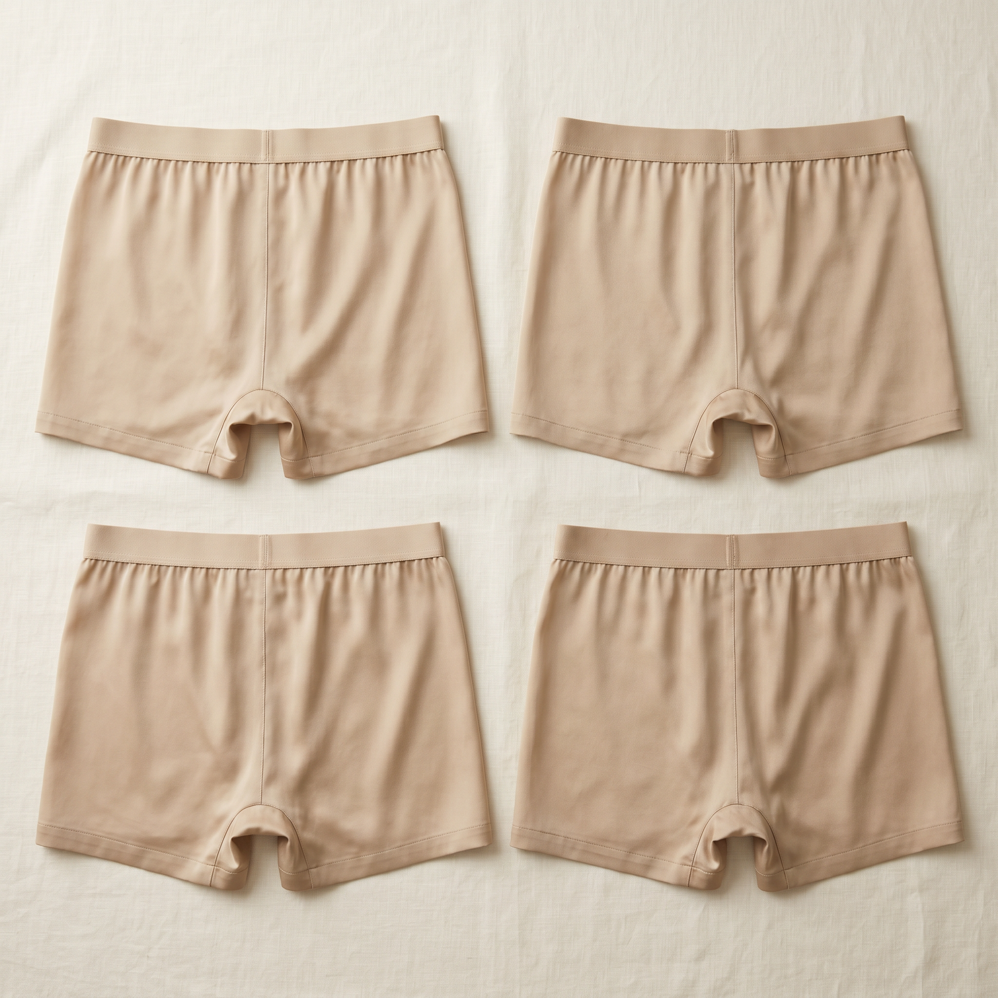 Luxe Silk 4-Pack Boxers - back view