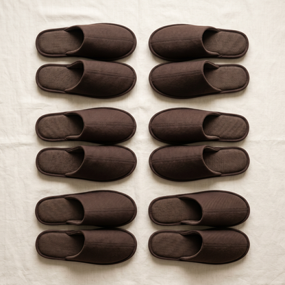 Otis Soft Slippers - flat lay front