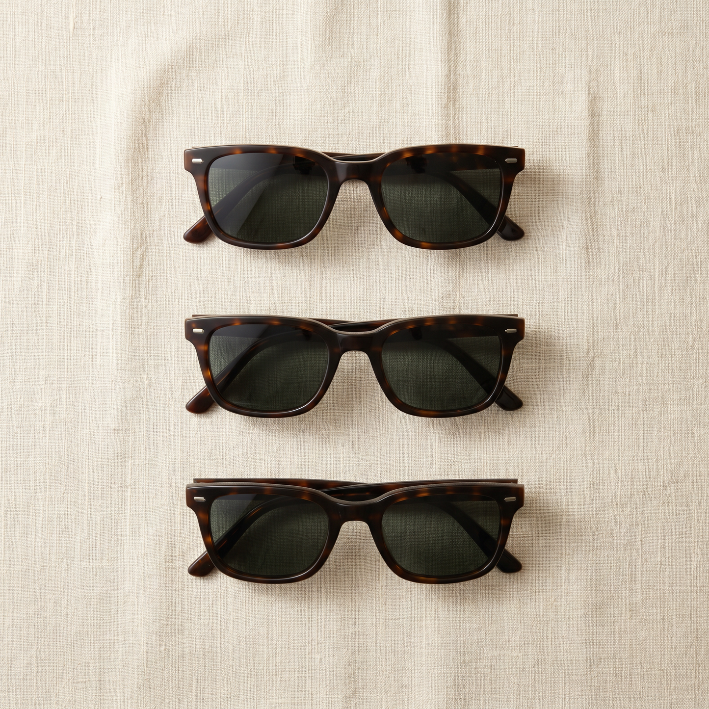 Soho Rectangle Sunglasses - flat lay front