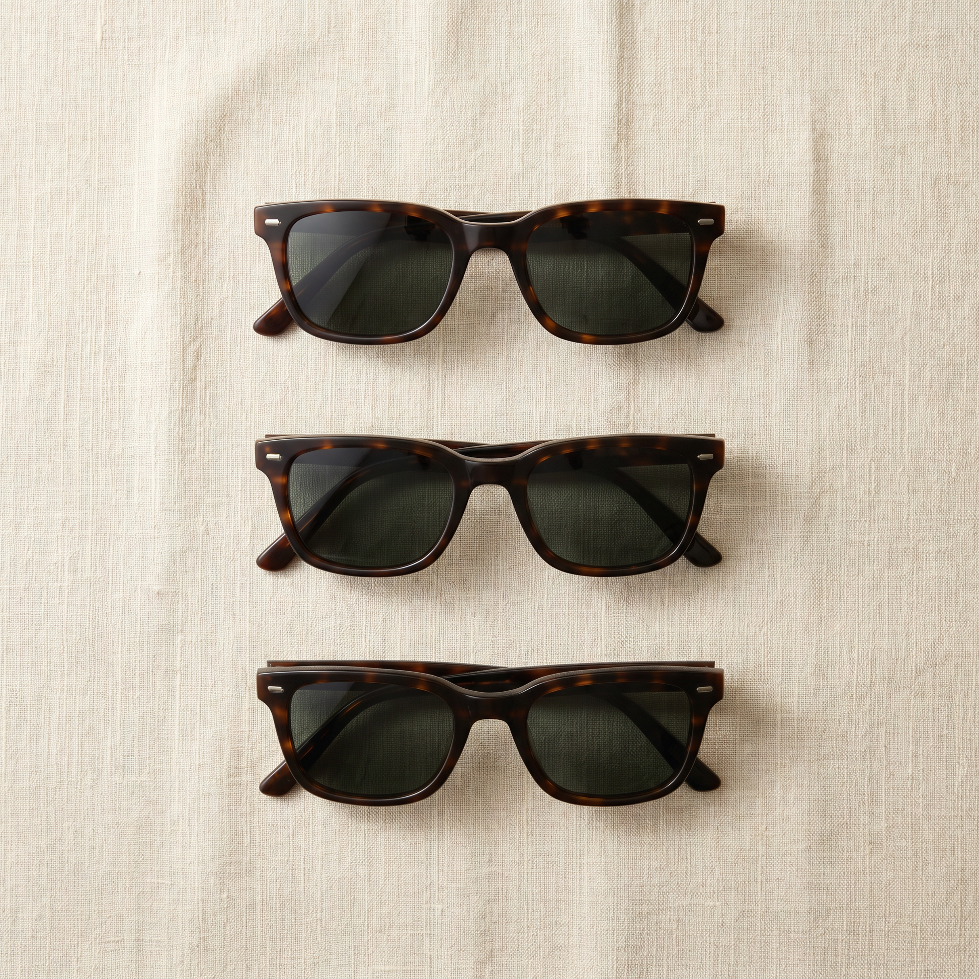 Soho Rectangle Sunglasses - flat lay front