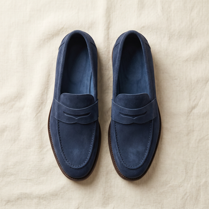 Siena Suede Loafers - flat lay front