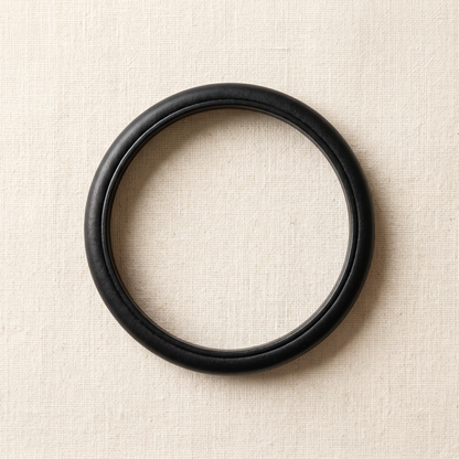 Orion Leather Bangle - flat lay front
