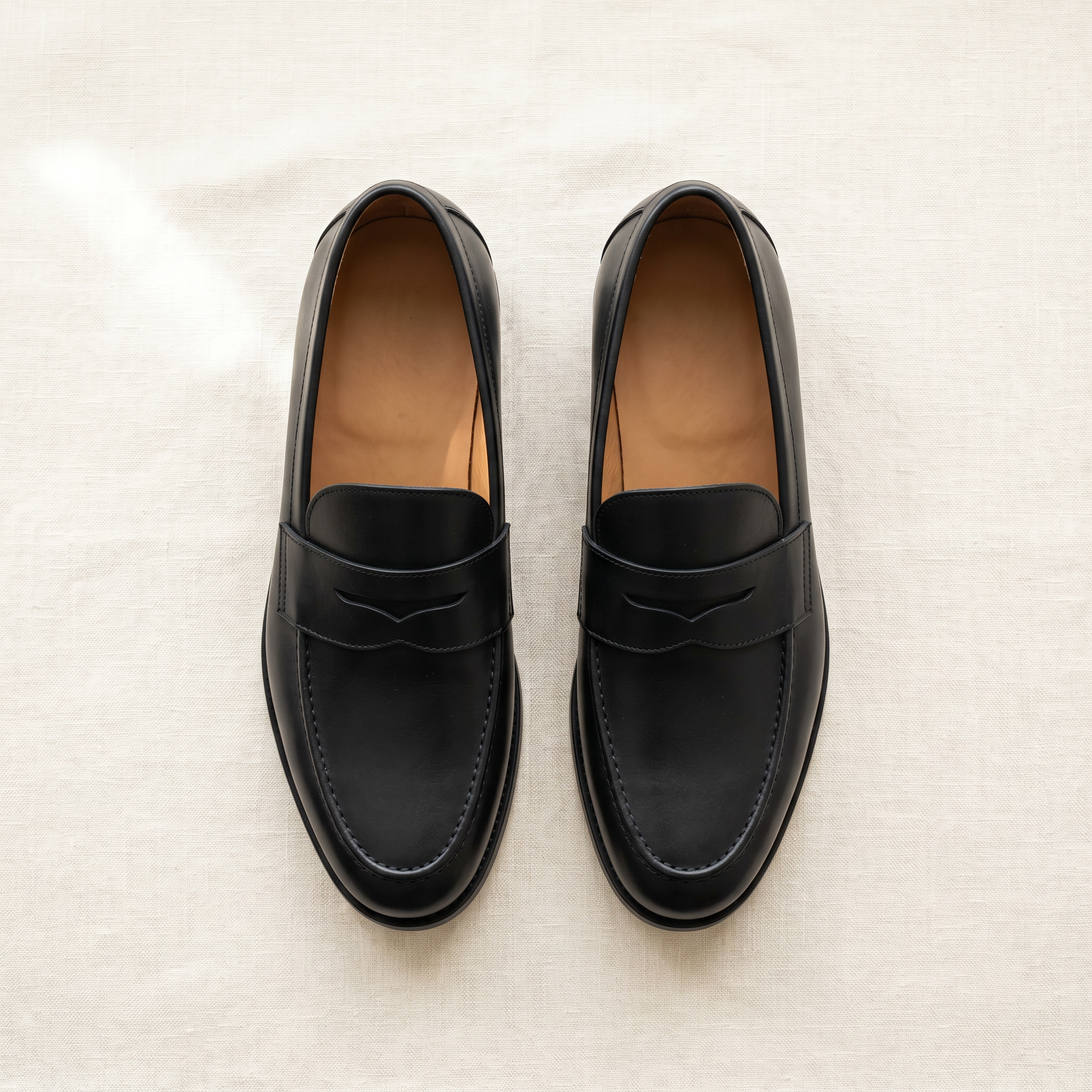 Princeton Penny Loafers - flat lay front