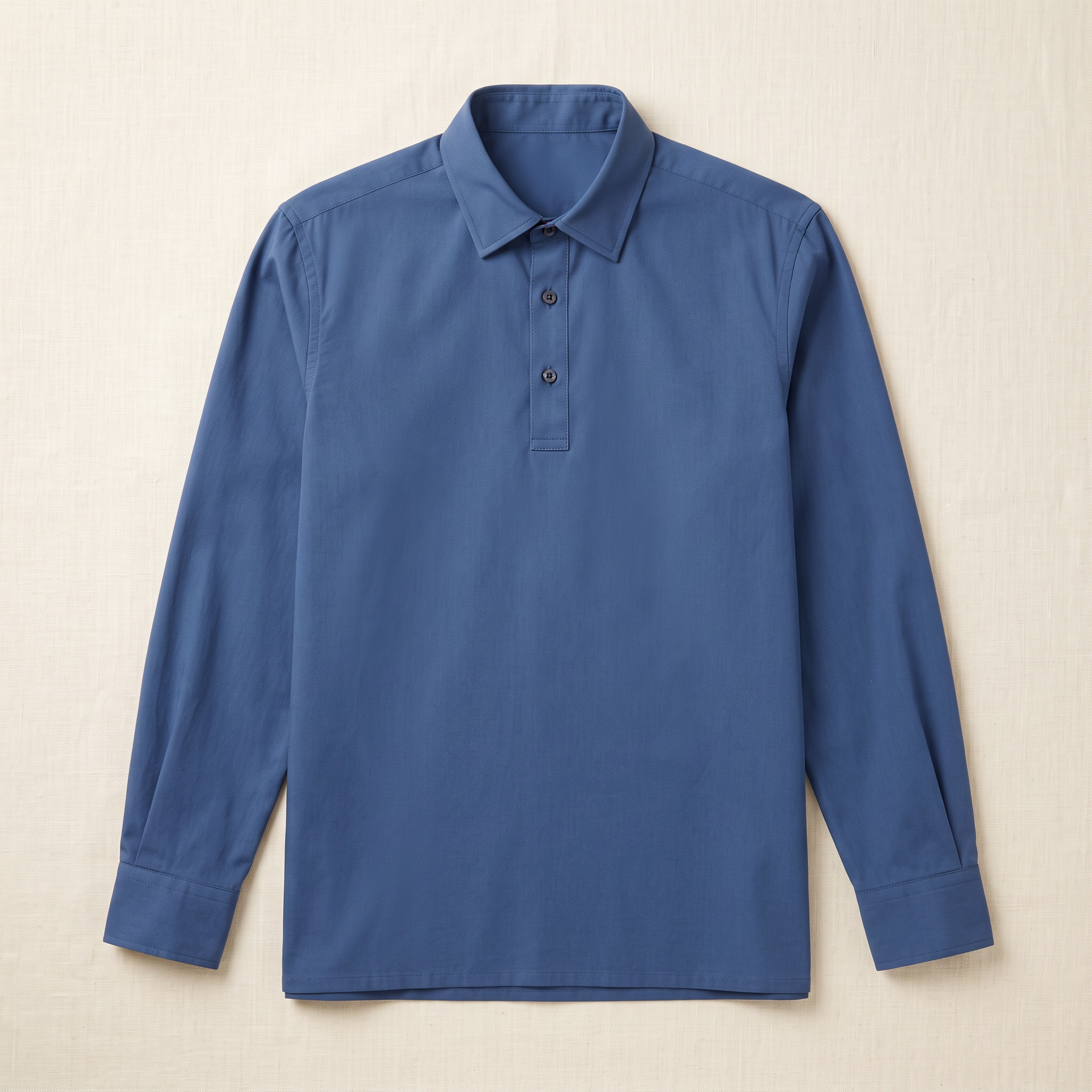 Beaumont Quarter-Button Shirt - flat lay front