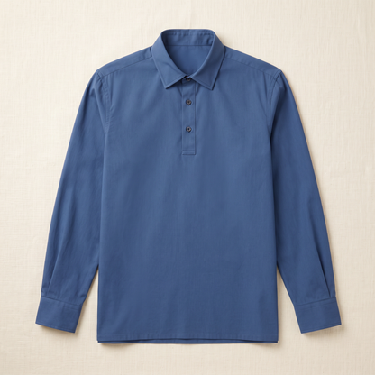Beaumont Quarter-Button Shirt - flat lay front