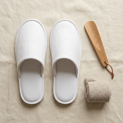 Cove Lightweight Slippers - styled flat lay