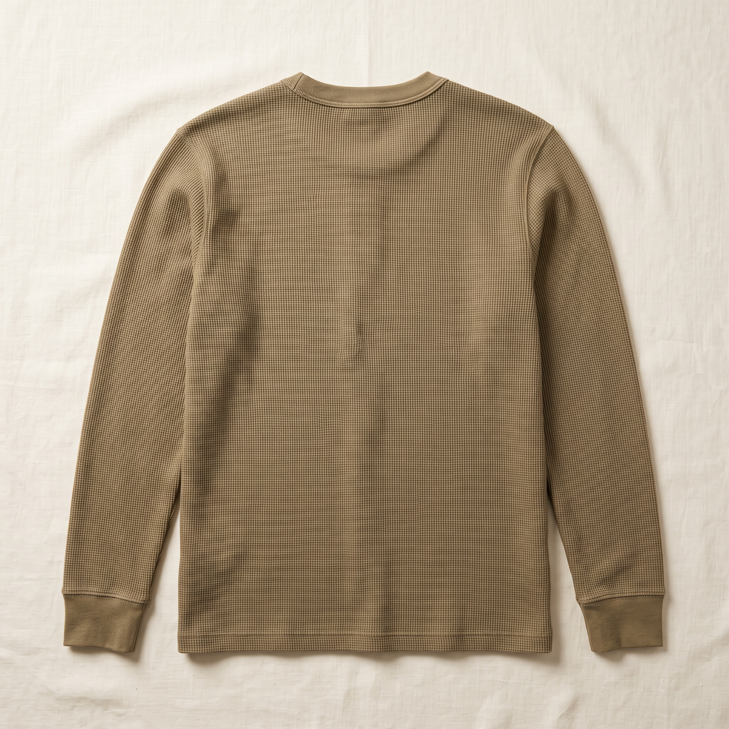 Hayes Waffle Henley - back view