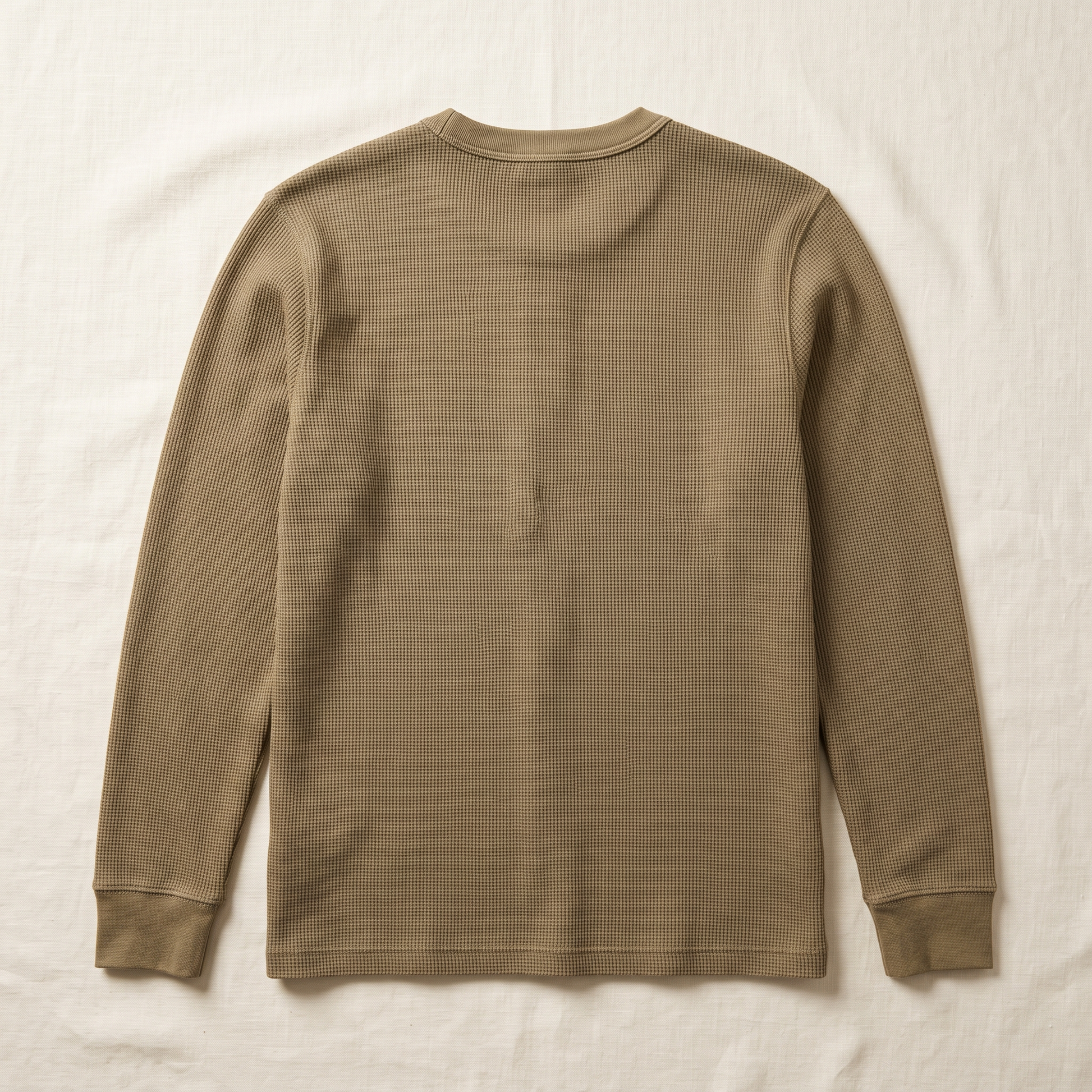 Hayes Waffle Henley - back view
