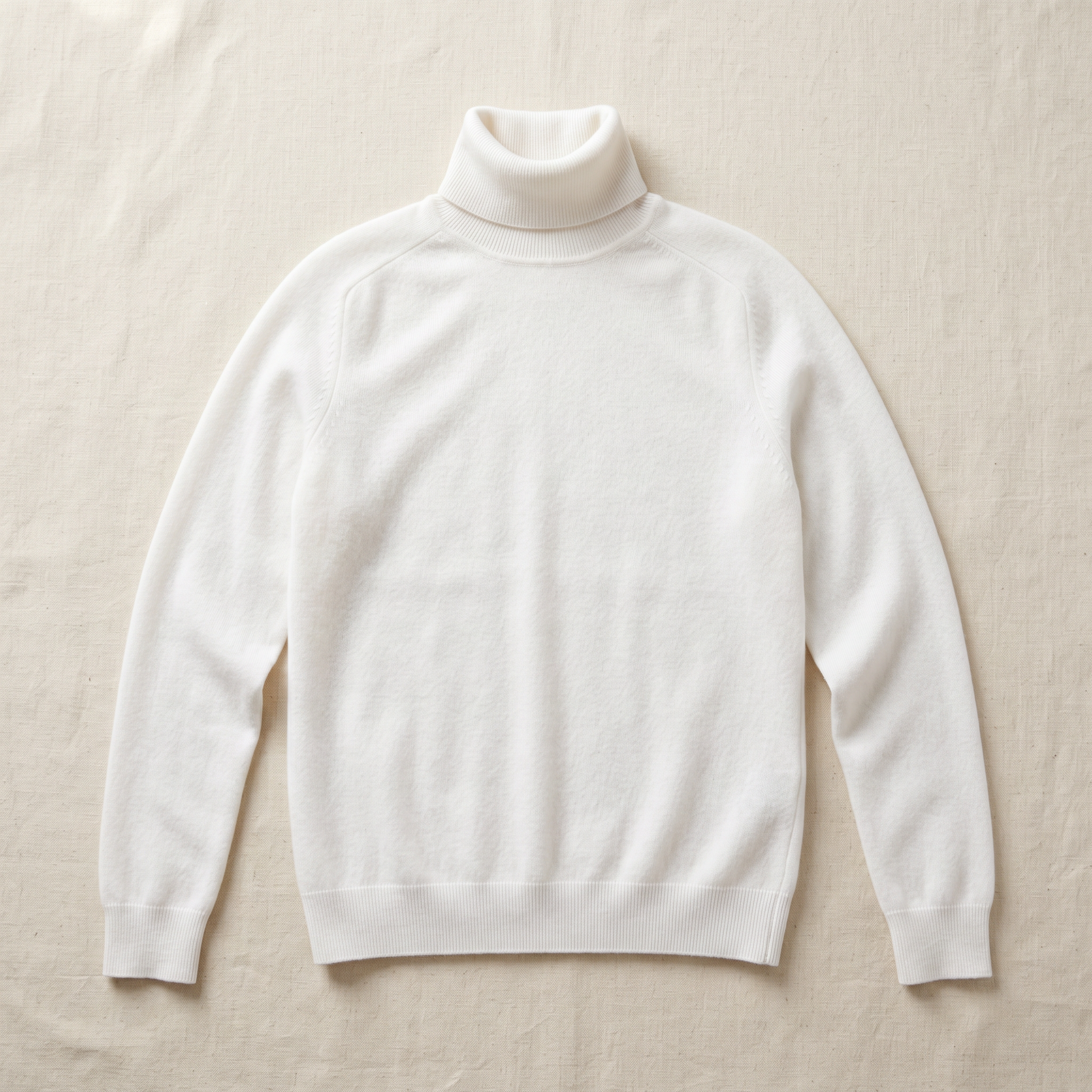 Camille Cashmere Turtleneck - flat lay front
