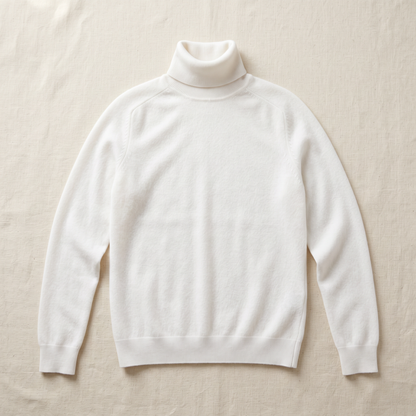 Camille Cashmere Turtleneck - flat lay front