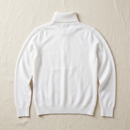 Camille Cashmere Turtleneck - back view