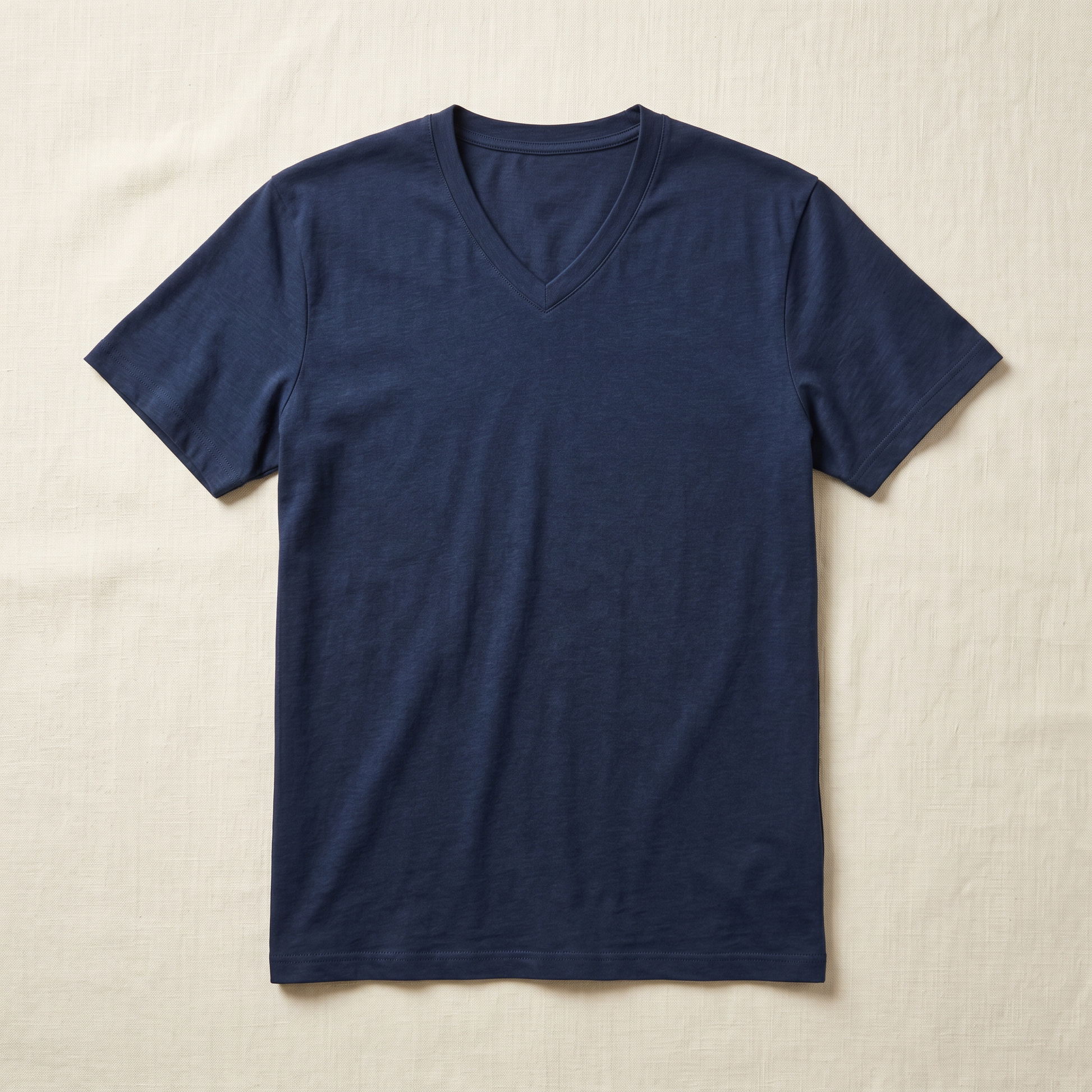Vance Vintage V-Neck Tee - flat lay front