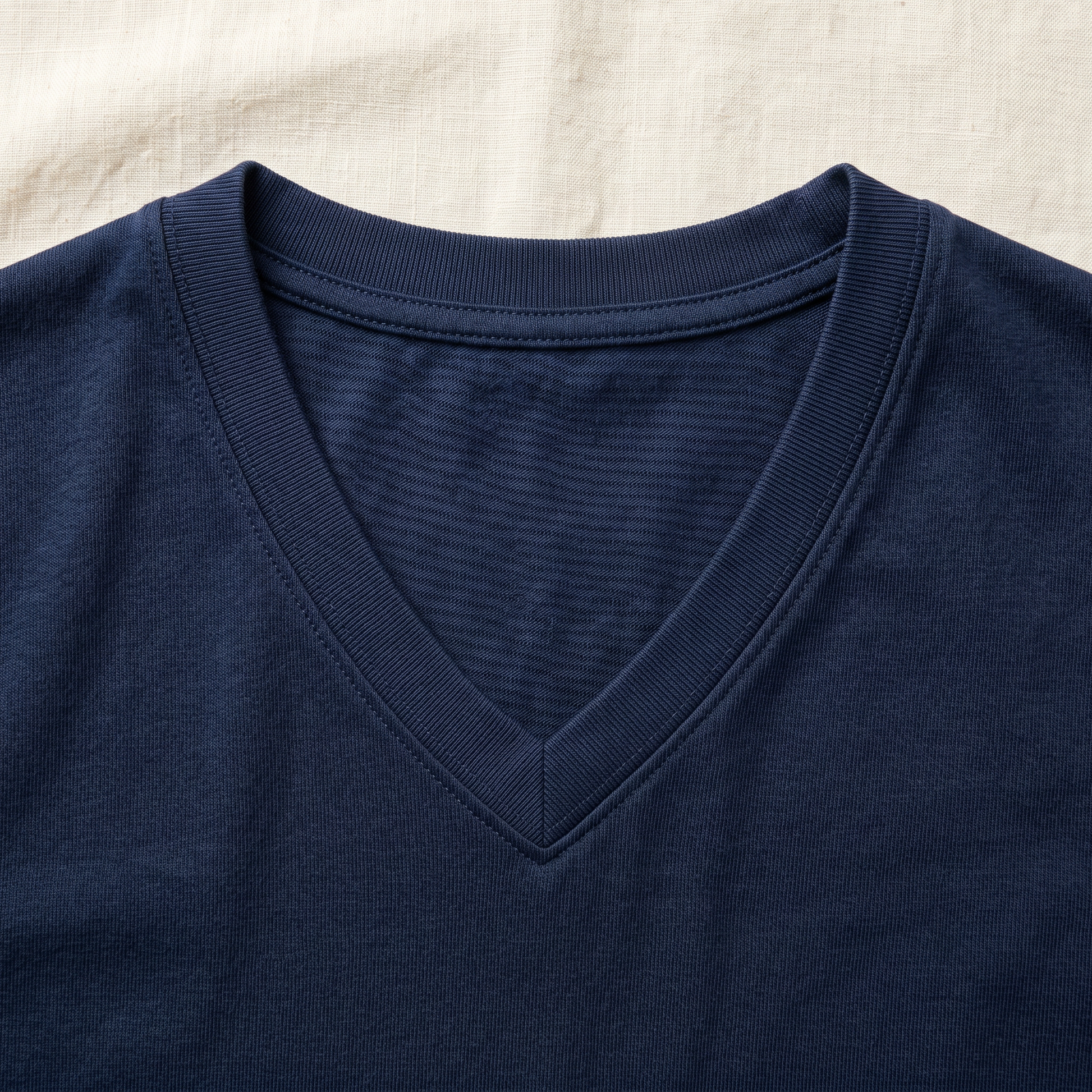 Vance Vintage V-Neck Tee - fabric detail