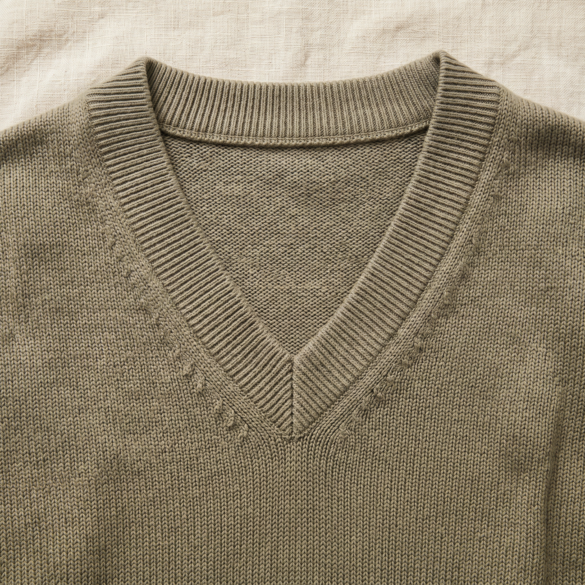 Colette V-Neck Pullover - fabric detail