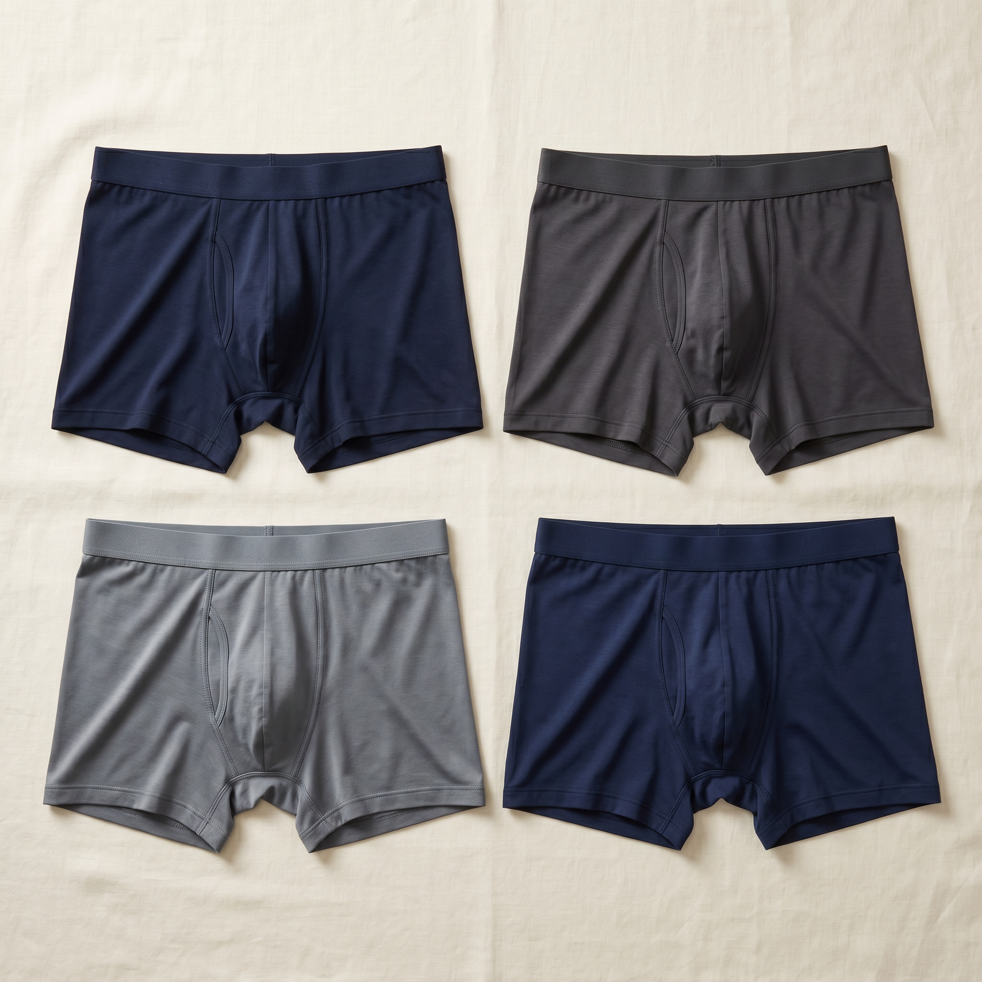 Silk Touch 4-Pack Boxers - flat lay front