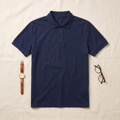 St Tropez Polo - styled flat lay