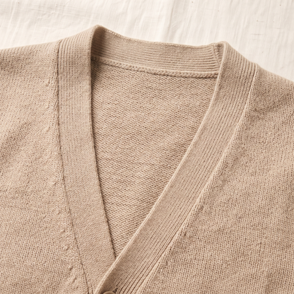 Winslow Wool Cardigan - fabric detail