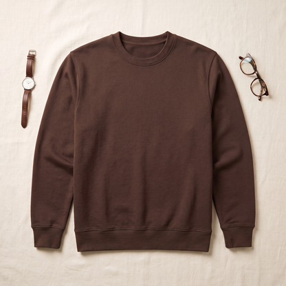 Calverton Crewneck - styled flat lay
