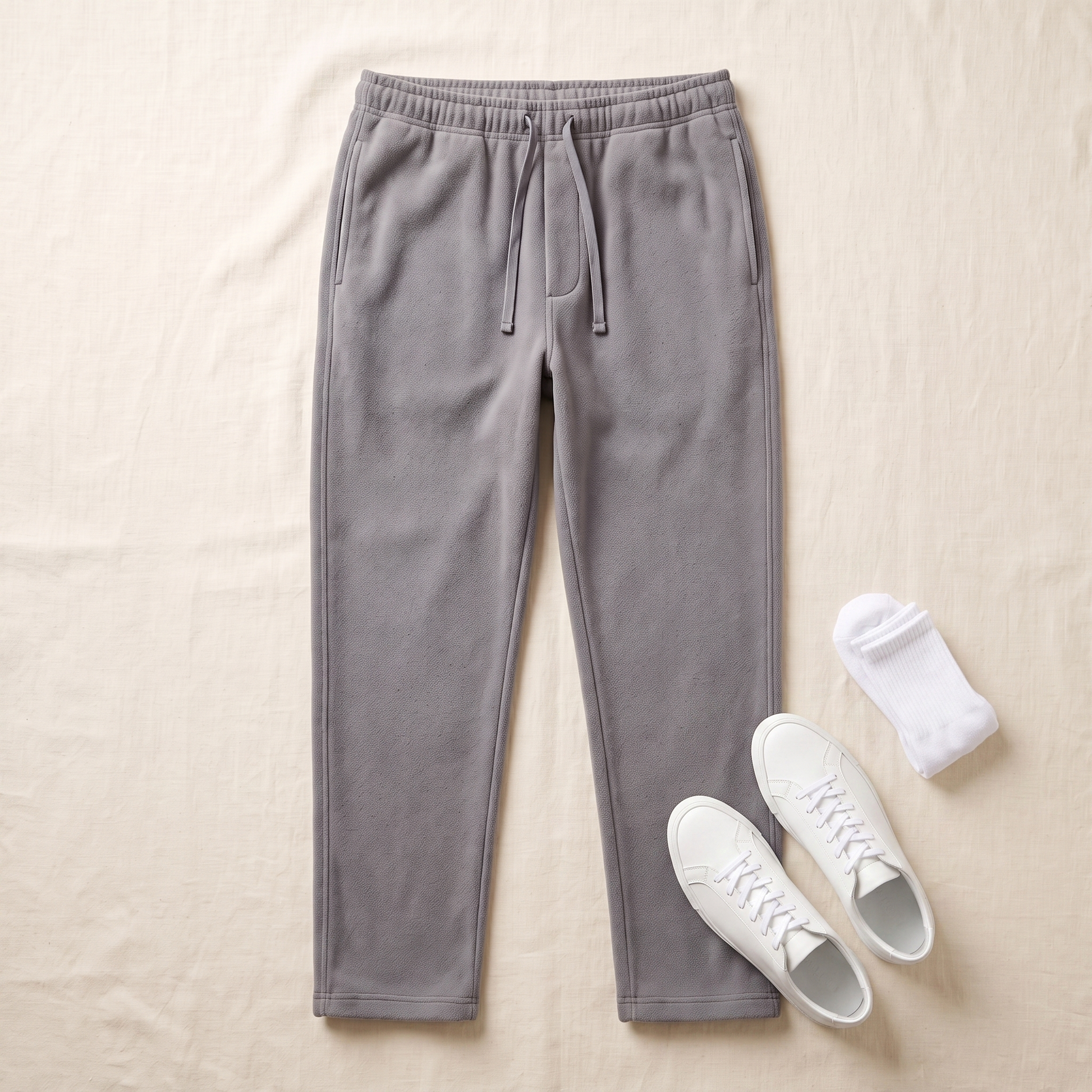 Weekender Fleece Pants - styled flat lay