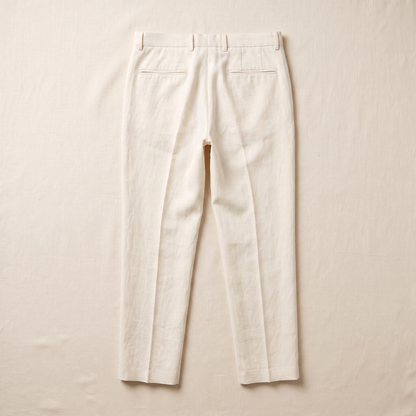 Santorini Linen Trousers - back view