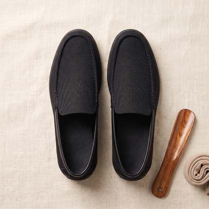 Sorrento Stitched Loafers - styled flat lay