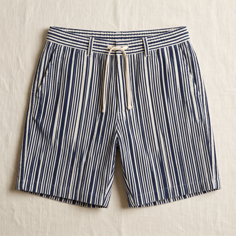 Venice Striped Cord Shorts