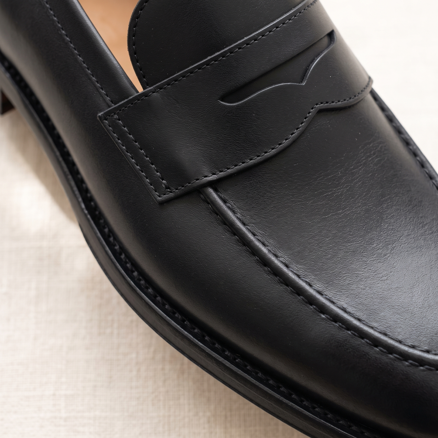 Princeton Penny Loafers - fabric detail