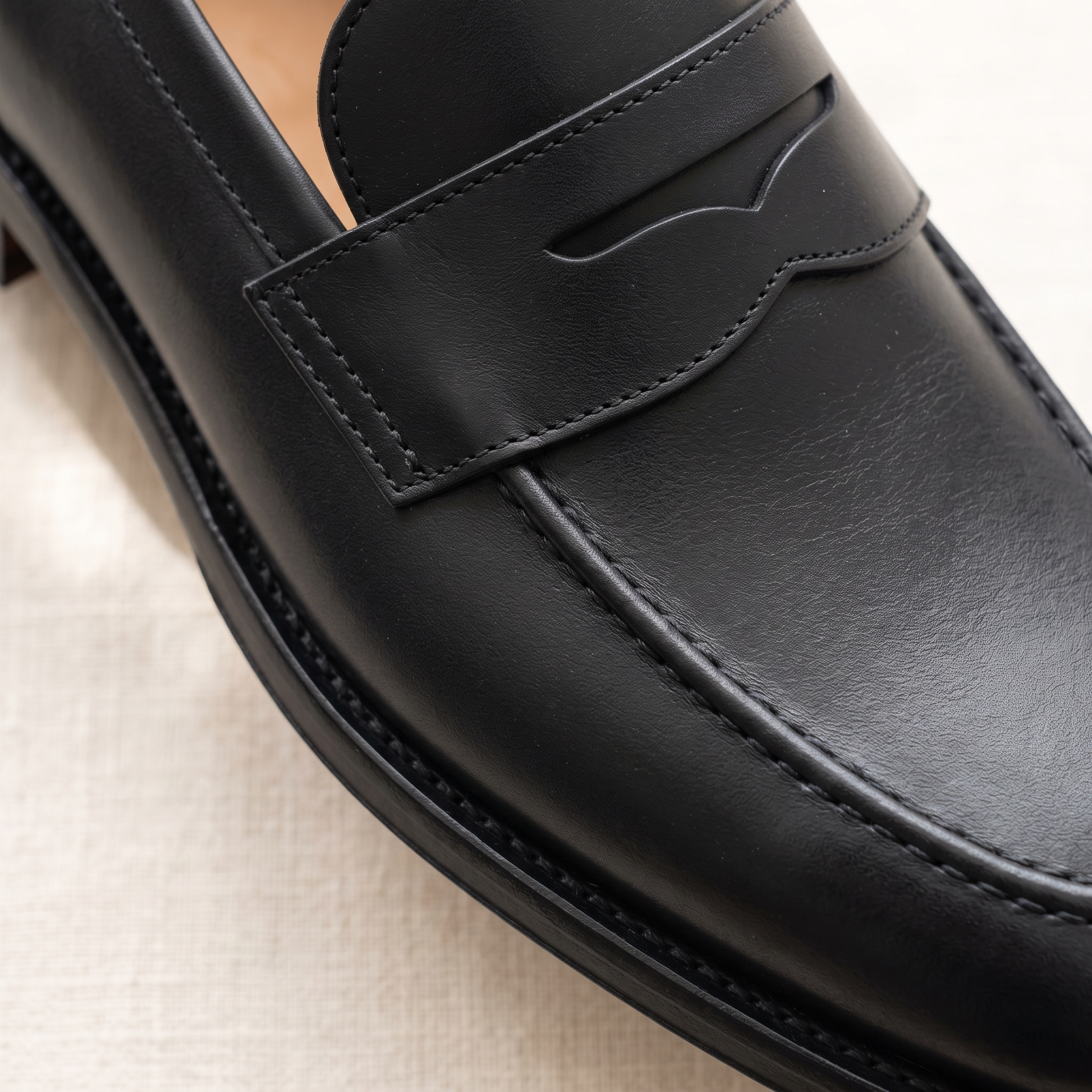 Princeton Penny Loafers - fabric detail