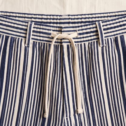 Venice Striped Cord Shorts - fabric detail