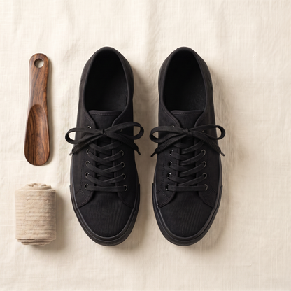 Malta White Sneakers - styled flat lay