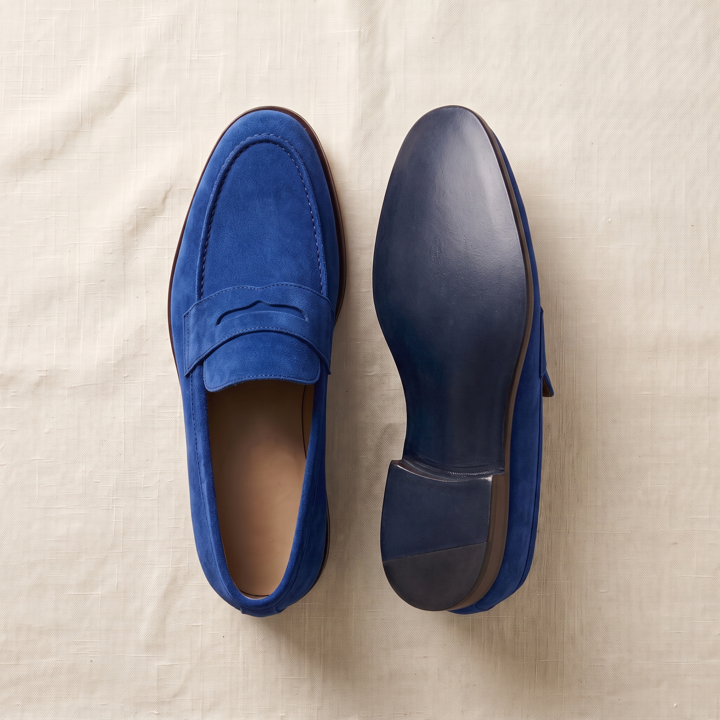 Savile Suede Loafers - back view