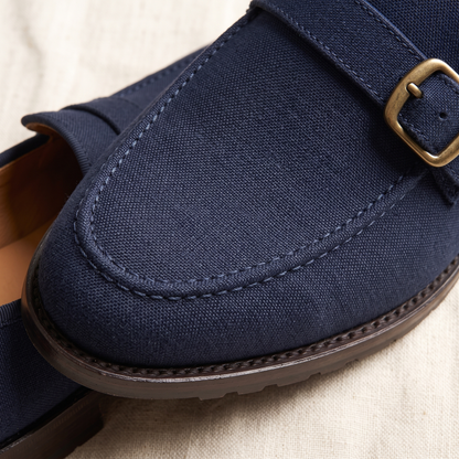Chester Buckle Loafers - fabric detail