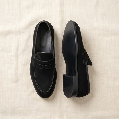 Napoli Suede Loafers - back view