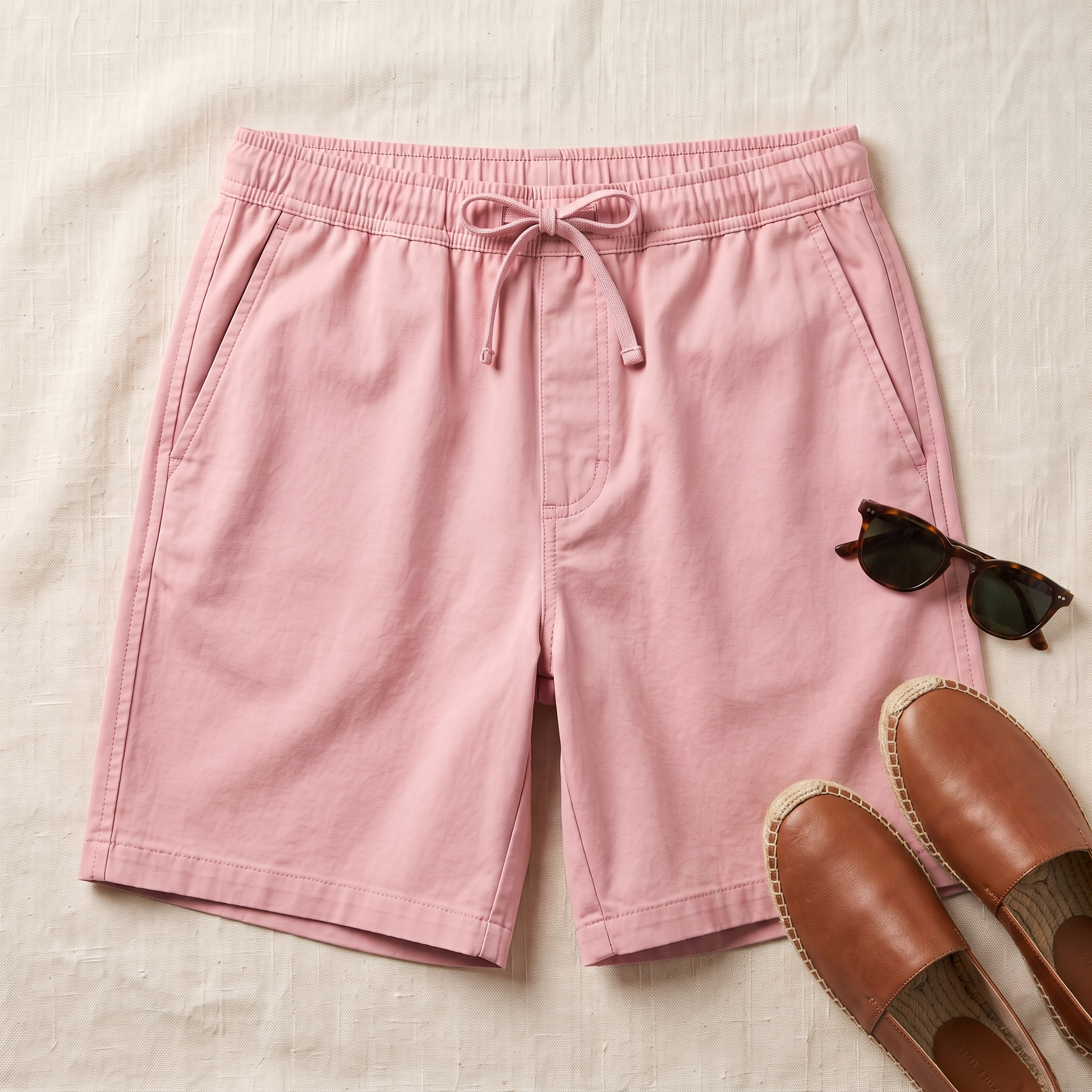 Osaka Box Shorts - styled flat lay