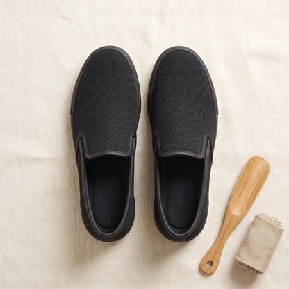 Lucca Breathable Loafers - styled flat lay