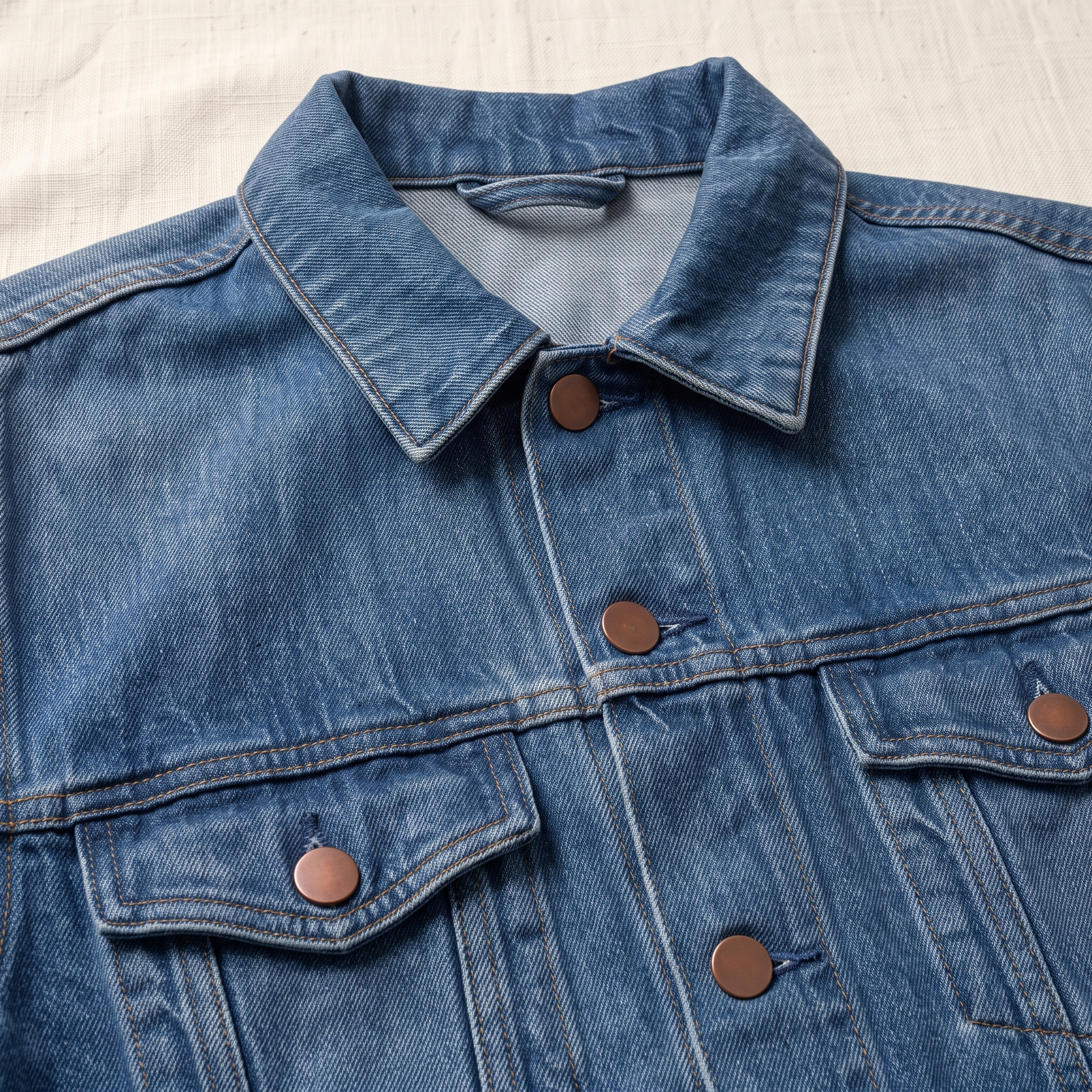 Dylan Vintage Denim Jacket - fabric detail
