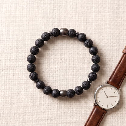 Tigris Beaded Bracelet - styled flat lay