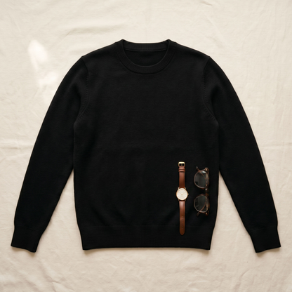 Isla Knit Sweater - styled flat lay