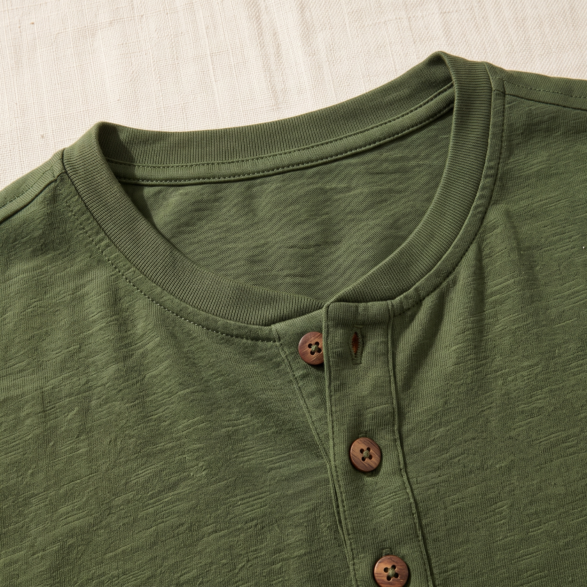Tulum Beach Henley - fabric detail
