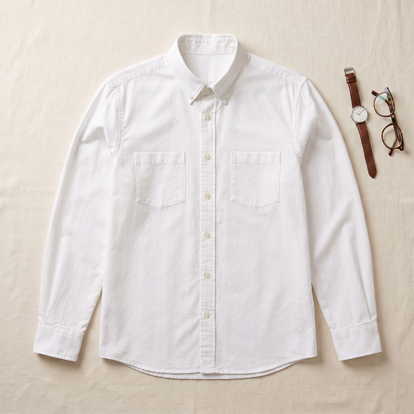 Clarke Casual Shirt - styled flat lay
