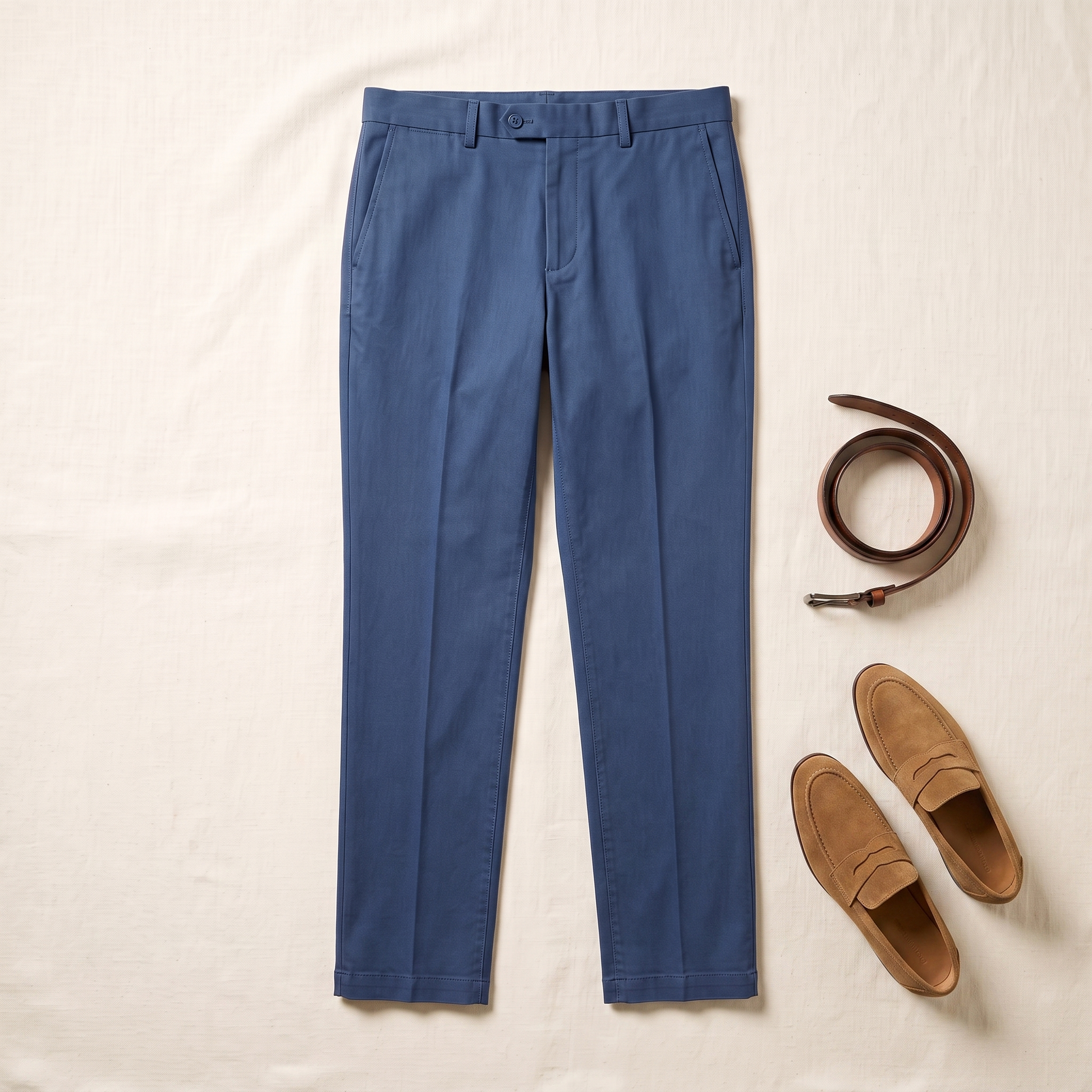 Mayfair Business Trousers - styled flat lay