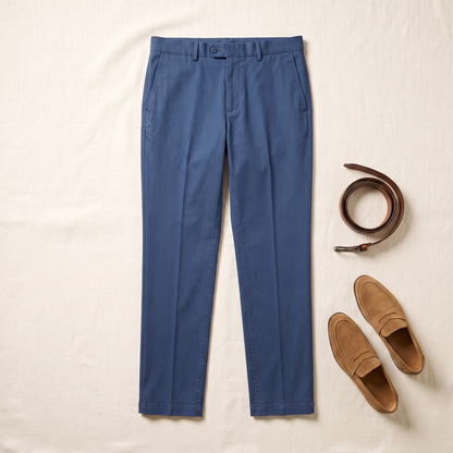Mayfair Business Trousers - styled flat lay