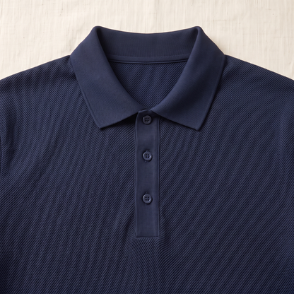 Enzo Mesh Polo - fabric detail
