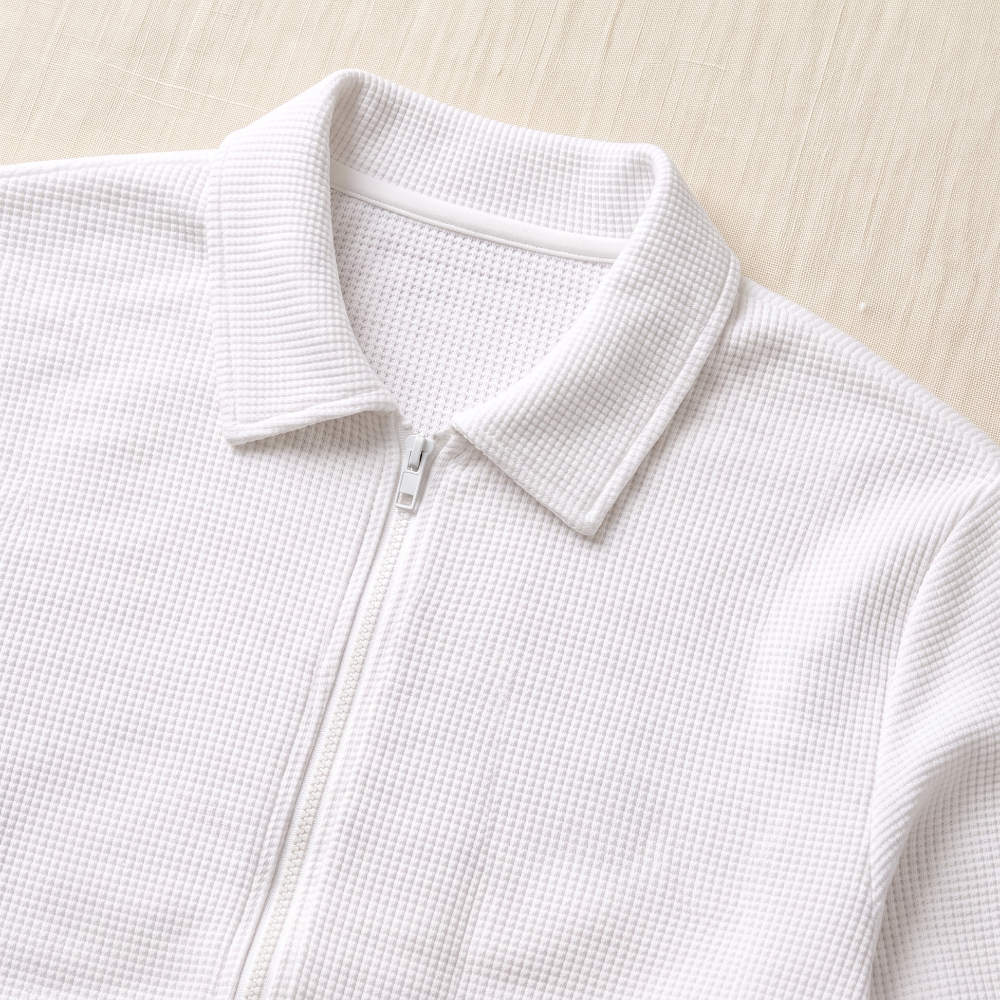 Bexley Waffle-Knit Jacket - fabric detail