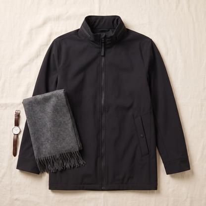 Harbor Longline Jacket - styled flat lay