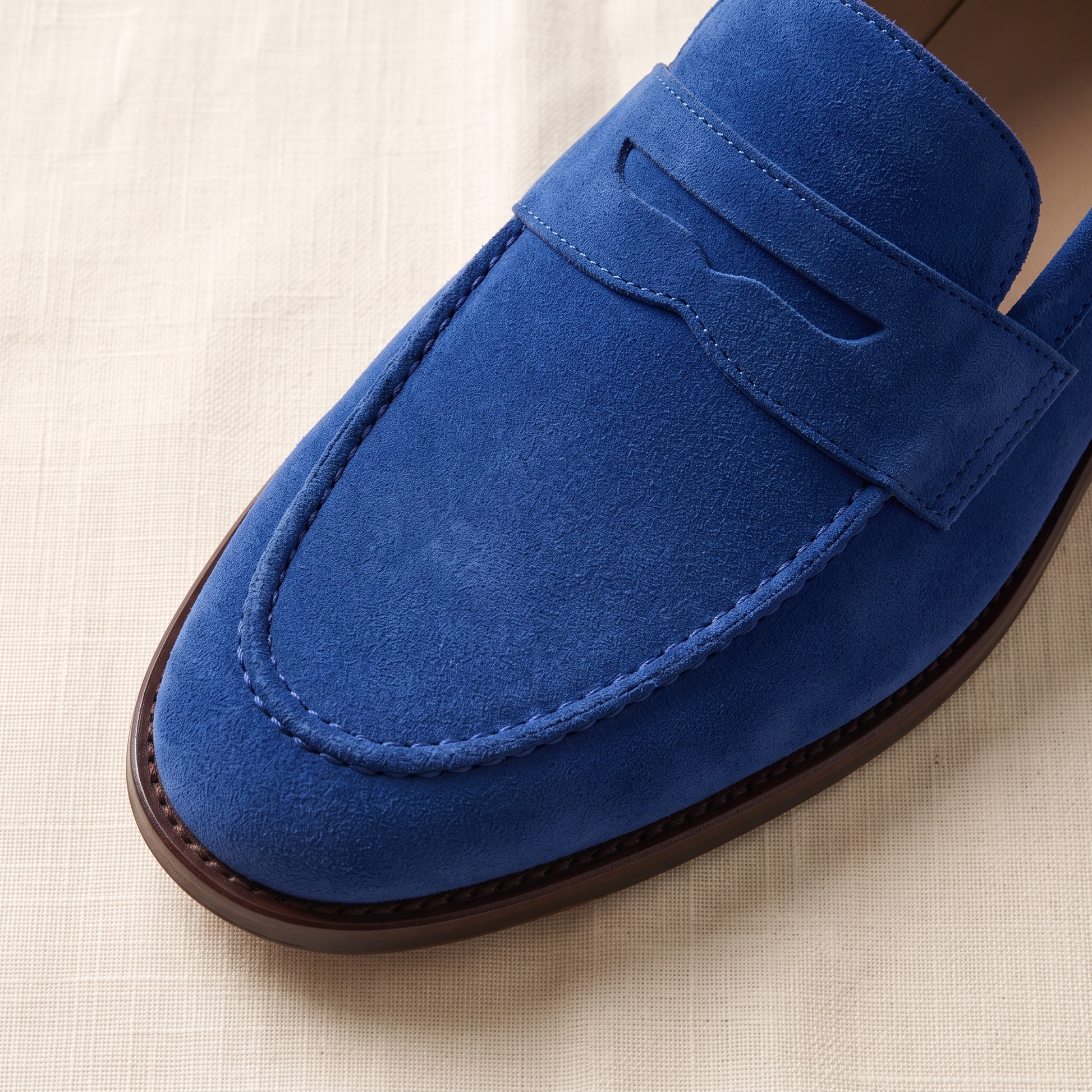 Savile Suede Loafers - fabric detail