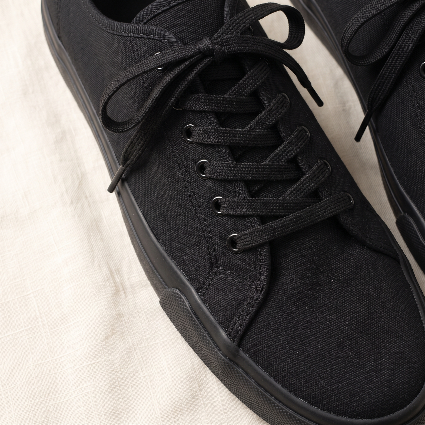 Malta White Sneakers - fabric detail