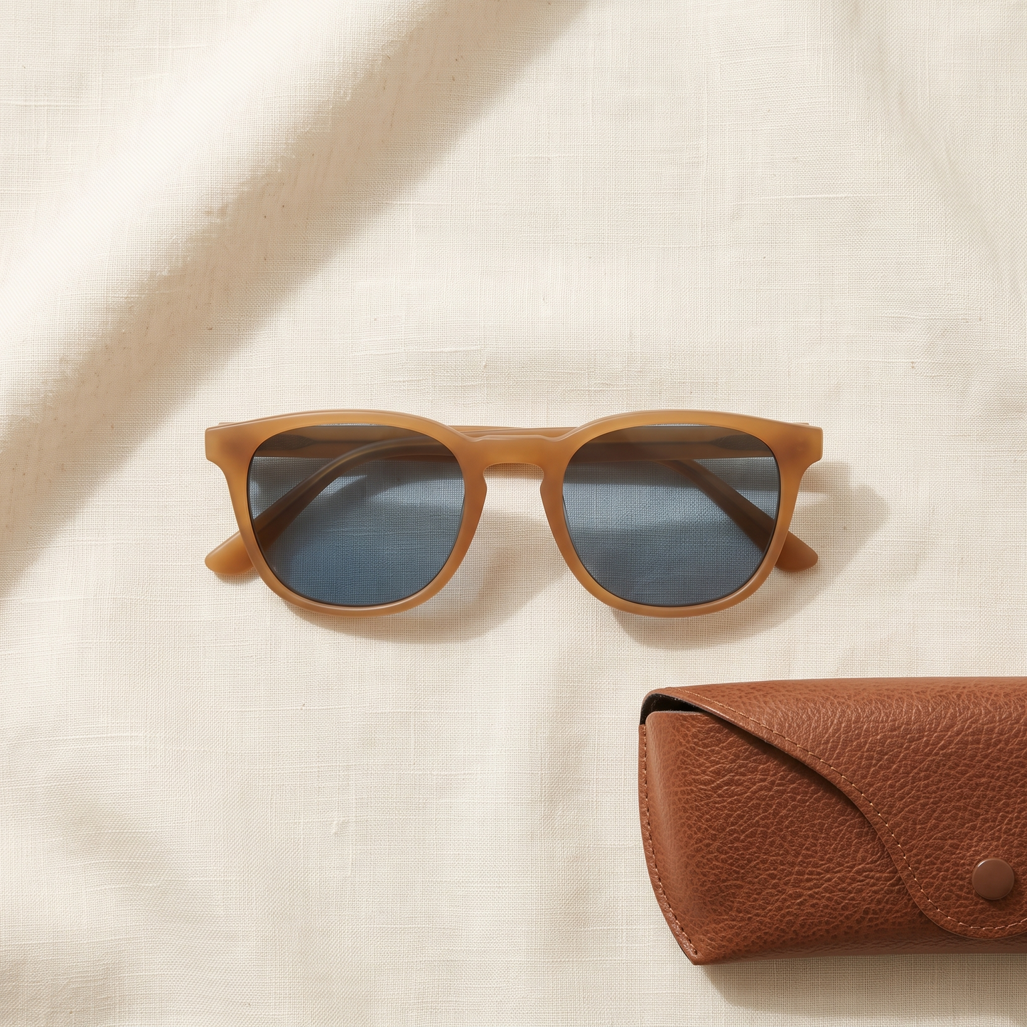 Monterey Retro Sunglasses - styled flat lay