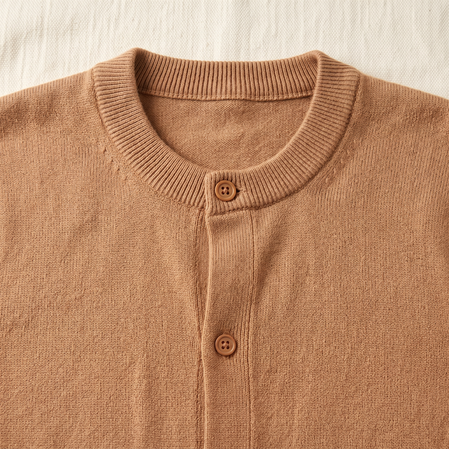 Ashford Button Knit Sweater - fabric detail
